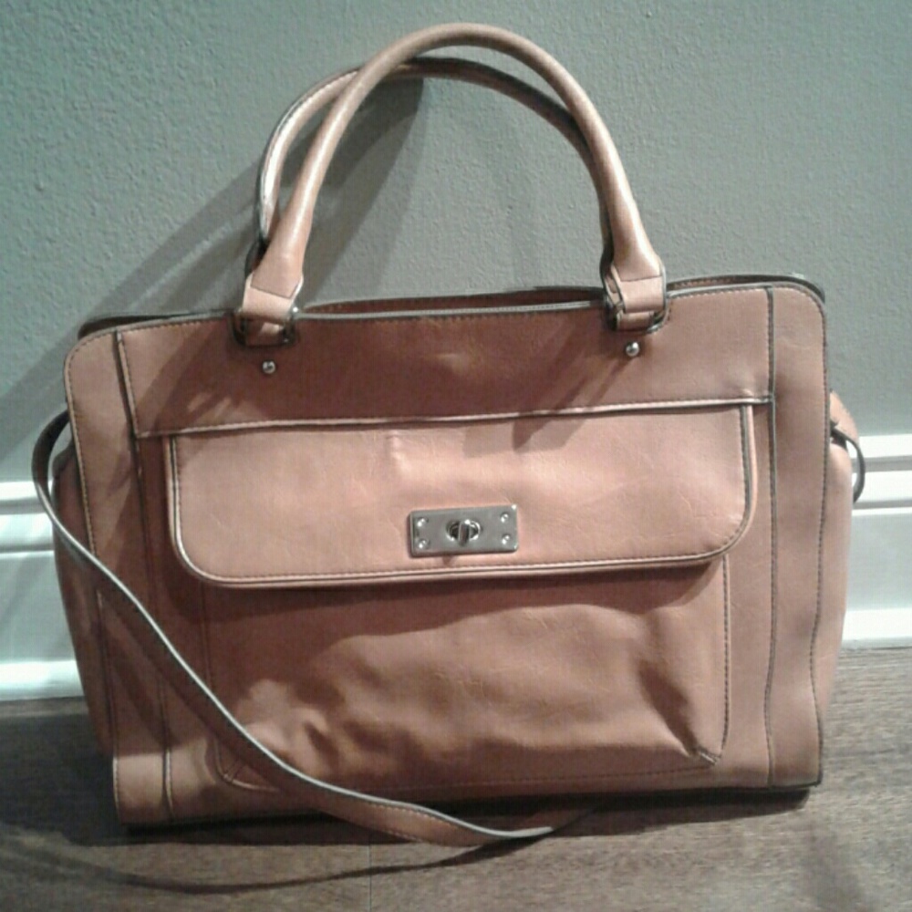 Tan Merona briefcase Bag